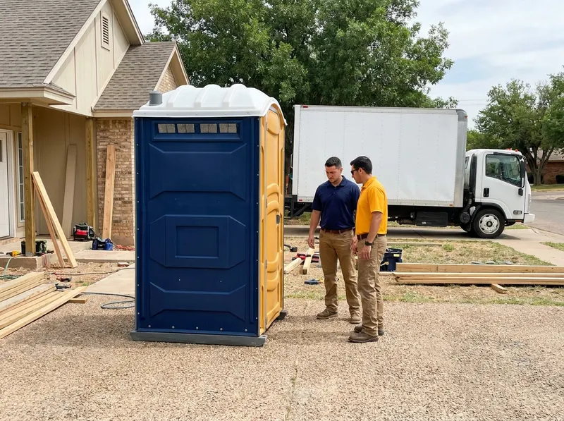 Construction Jobsite Portable Toilet Rental in Lubbock, TX
