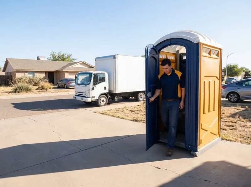 Flushable Deluxe Portable Toilet Rental in Lubbock, TX
